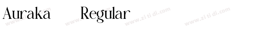 Auraka點陣宋 Regular字体转换
